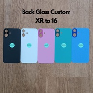 Housing Backdoor Backcover Glass Rear Cover Glass XR CUSTOM to 16 iPhone XR