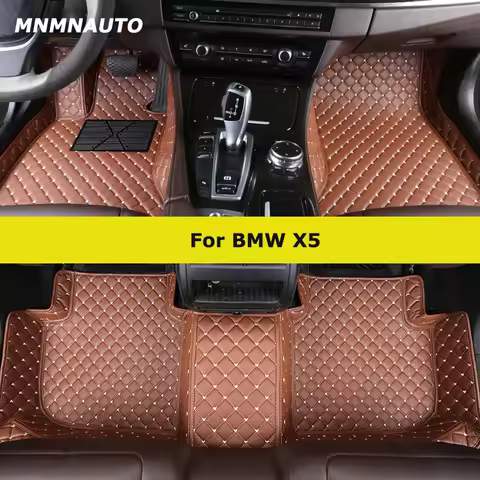 MNMNAUTO Custom Car Floor Mats For BMW X5 E53 E70 F15 G05 F85 F95 Auto Carpets Foot Coche Accessorie