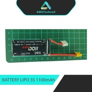 ALIENMODEL Recharge Battery LIPO 3S 11.4V HV High Voltage 1100mAh for RC Car Truck Robot Sumo Soccer