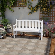 Chair Preservative Wooden Backrest Chair Courtyard Garden Balcony Leisure Chair Park Terrace Double 