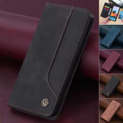 Leather Case For XiaoMi Redmi Note 12 11 11S 10S 10 Pro Flip Cover Mi 13 Lite 12T 11T Poco X5 F5 Pro