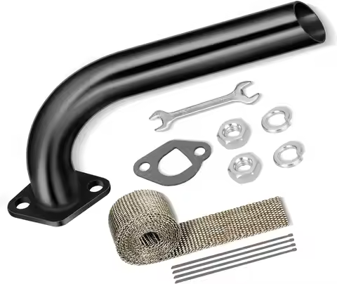 Mini Bike Exhaust Pipe Kit for Predator 212cc 224cc 196cc Coleman CT200U BT200X CT200U-EX 6.5hp GX16