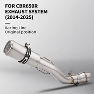 Suitable for CBR650 CBR650R CB650R(2014-2025)motorcycle exhaust escape 60mm muffler link tube