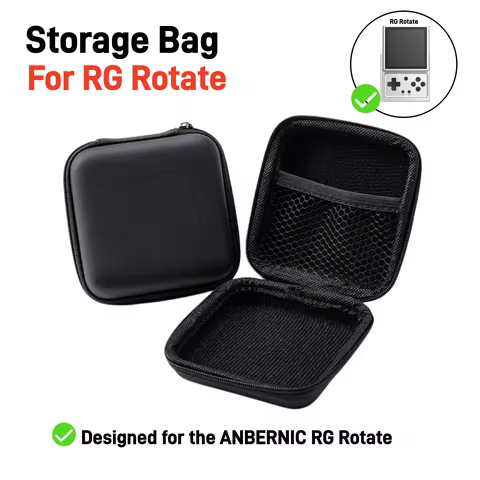 Storage Bag for ANBERNIC RG Rotate Travel Portable Storage Case Shockproof & Waterproof Protector fo