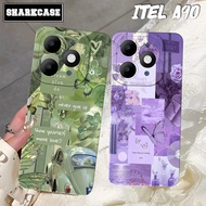 HP Itel A90 / A80 / A70 / A50 / A60 / A60S / A49 Phone Case with Modern Aesthetic Motif - Itel Case 