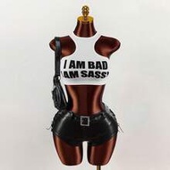 Y2K Sexy Women's Fashionable Sexy Letter Graphic Slim Fit Cropped Tank Top, Summer Slogan Sleeveless