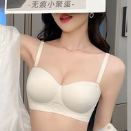 Woman Bra Sexy Push Up No Wireless Seamless Comfortable Underwear女士舒适纯色内衣