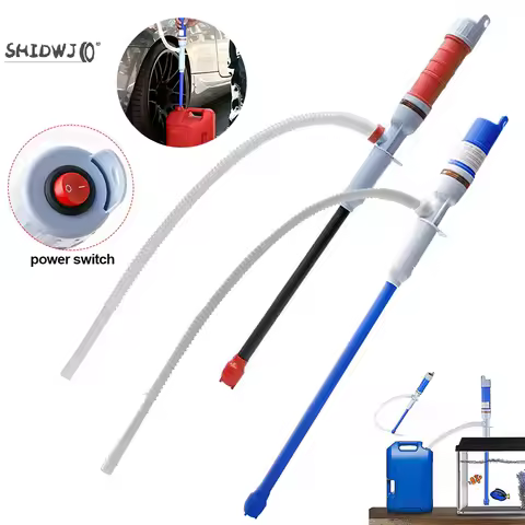 Portable Universal Electric Pump HandHeld Oil Pump Siphon Liquid Transfer Pump Car Vehicle Fuel Gas 