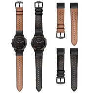 Genuine Leather Watchband Band For Garmin Fenix 6 Pro GPS/Fenix 6X GPS/TACTIX DELTA Easyfit Wrist Strap For Garmin quatix5 sapphire For Garmin MARQ For Garmin forerunner 935 For Garmin forerunner 945 for Fenix 5 5X Plus/MARQ