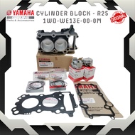 YAMAHA CYLINDER BLOCK SET R25 1WD-WE13E-00-0M BLOK PISTON & RINGS STANDARD 100% ORIGINAL