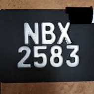 Nombor Plate Besi Ketuk Number