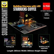 G-FANS SCALE MODEL DIORAMA HOTWHEELS MINI GT STARBUCKS COFFEE WITH64