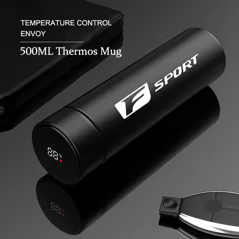 500ml Insulated Cup Temperature Monitoring Water Cup Car Kettle For Lexus F SPORT ES RX NX LS UX LM 