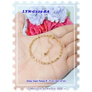 18K Gold Plated Bracelet LYN-G225-BA Borsalino Gold Original Meilyn Brand