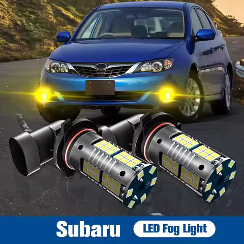 2pcs LED Fog Light Lamp Blub HB4 9006 Canbus Error Free For Subaru Forester SH Outback BL BP Legacy 