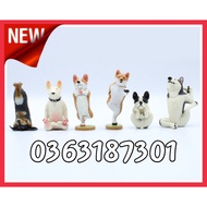 Set of 6 boss yoga statues