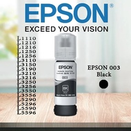 EPSON 003 หมึกแท้ 100% Original 4 สี BK C M Y ไม่มีกล่อง ใช้กับเอปสันรุ่น L1110 L1210 L1216 L1250 L1256 L3100 EPSON Ink 003 Original หมึกเติมแท้สำหรับ EPSON L3110 L3210 L3216 L3150 L3250 NO.003 (300) ของแท้