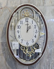 SEIKO Japan นาฬิกาแขวนผนัง รหัส QXM280B crytals wall clock ประกันไทย