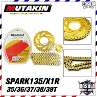 MUTAKIN Chain Set + Sprocket 428/122L For SPARK135 SPARK135i SPARK110 X1R NANO FINN Motorcycle Acces