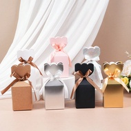 10 hộp quà giấy 8x8x10cm, thích hợp để đóng gói ly, nến, kẹo, hộp quà gấp gọn cho ngày lễ, sinh nhật