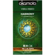Okamoto Harmony Vibra Ribbed texture Condoms 12pcs