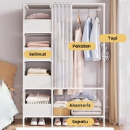 Starlight Portable Wardrobe Multipurpose Rack Organizer Clothes Storage Wardrobe Wardrobe