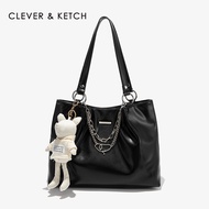 กระเป๋าถือทรงถุงจุของได้เยอะ Clever&ketch สำหรับผู้หญิง กระเป๋าสะพายไหล่ข้างเดียวสำหรับเดินทาง กระเป