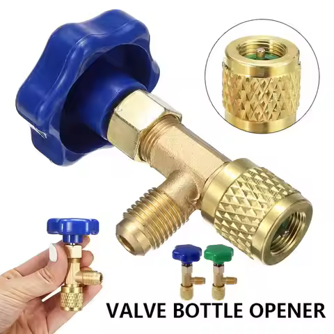 1/4 SAE Thread Adapter Auto AC Can Tap For R22 R134a R410 Low Pressure Dispensing Valve Bottle Opene