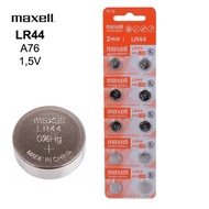 Baterai LR44 Maxell - Baterai kalkulator-alat bantu dengar-remote control-termometer