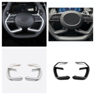 ✼◐ For Hyundai Elantra Avante CN7 2021 2022 Accessories Car Steering Wheel Frame Decoration Cover Trim Styling Interior