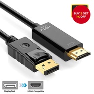 DP to HDMI Adapter Supports 4K 2K 1080P for Laptop PC TV Monitor Projector Display