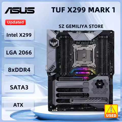 ASUS X299 carte mère TUF X299 Mark 1 carte mère LGA 2066 DDR4 PCIe 3.0 M.2 prise en charge I7-9800 i