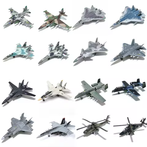 SU-57S F-14 SU-25Assembly Simulation Plastic Model Fighter Bomber Aircraft Military Display Scale Mo