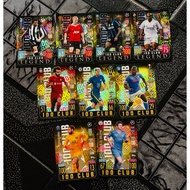 [GENUINE] PLAYER CARD 100 CLUB MATCH ATTAX 21/22 (Free Sleeves + Toploader)