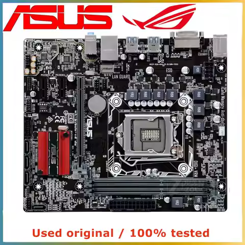 For ASUS EX-B150M-V5 D3 B150M-V5 B150 B150M DDR3 32GB LGA 1151 i7/i5/i3 USB3.0 SATA3 Computer Mother