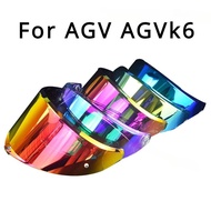 ❈Visors For AGV k6 Lens Helmets  Mirror Surface Anti Fog Sticker Electroplated Lenses K6 Discolo h⚖