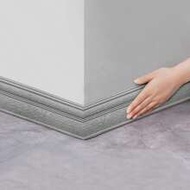 1 Roll 2.3m/90.6inch Xpe Foam 3D Leaves Vine Relief Romantic Special Design Skirting Line Sticker, S