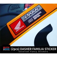 HONDA DASH COVERSET FANCY STICKER (2Pcs) WAVE DASH 110 DASH 125Fi DASH V1 V2 V3 V4