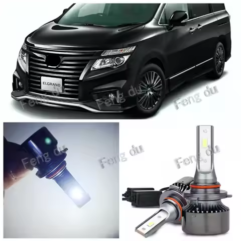 2Pcs 1995-2022 For Nissan ELGRAND E50 E51 E52 LED Car Headlight Bulbs Low Beam High Beam Fog Lamp Li