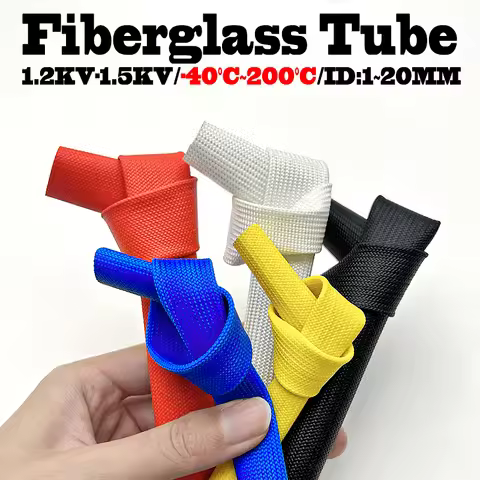 200Deg C ID 1~20mm Silicone Resin Self Extinguishing Tube Flame Retardant and High Temperature Resis