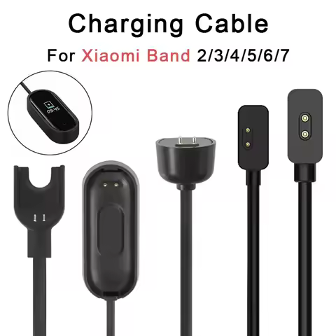 USB Charging Cable For Xiaomi Mi Band 7 6 5 4 3 2 Magnetic Chargers For Xiaomi Mi Band 7 Pro For Xia