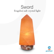 Salt Lamp Sword Himalayan Salt Lamp Fengshui salt crystal salt lamps Table lamp light