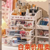 Transparent Drawer Desktop Storage Box Office Desk Organizing Dormitory Cosmetic Shelf Locker Box 7Z