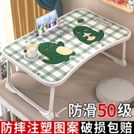 HY-D 【Anti-Slip and Anti-Fall】Bed Desk Folding Small Desk Computer Desk Student Dormitory Study Table Children Writing D