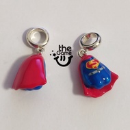 925 Silver Superman Pendant DIY Beads Colorful Silver Beads Bracelet Accessories Ohm Beads Fashion J