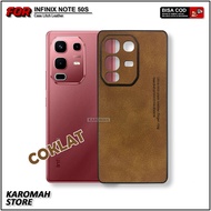Case Hp Terbaru Infinix Note 50S Note 50X Note 50 Pro Plus Softcase Luxury Plain Leather Casing