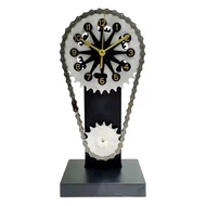 Rotating Timing Chain Clock Vintage Truck Gear Clock Electric Steampunk Desktop Chain Gear Clock Gif
