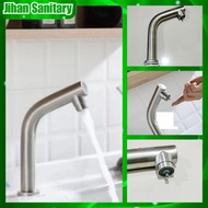 Kran wastafel tekan touch Stainless Kran Pencet Kran Tekan