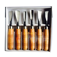 สิ่วช่างไม้ 6 ชิ้น Narex Profi Bench Chisel Set 6 pcs. / ชุดสิ่วงานไม้ / ชุดสิ่วด้ามไม้ / ชุดสิ่วแกะ