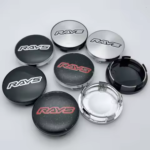 4pcs/Set 58MM OD (ID 54MM) Rays Logo Emblem Car Wheel Center Caps Rim Hubcap Cover Wheels Hub Lid Re
